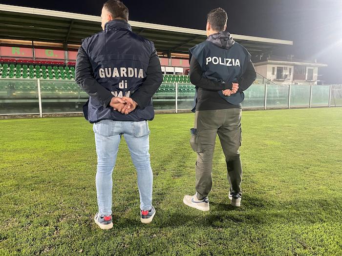 Polizia di Stato e Finanza allo stadio RG Ticino
