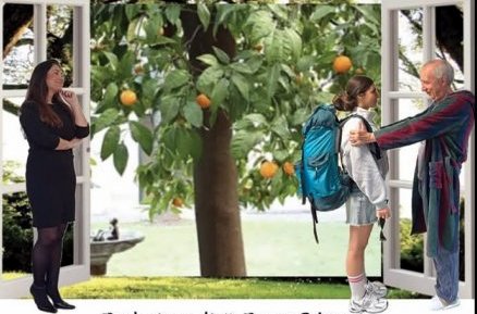 La commedia, "Un giardino d’aranci fatto in casa". A Stresa